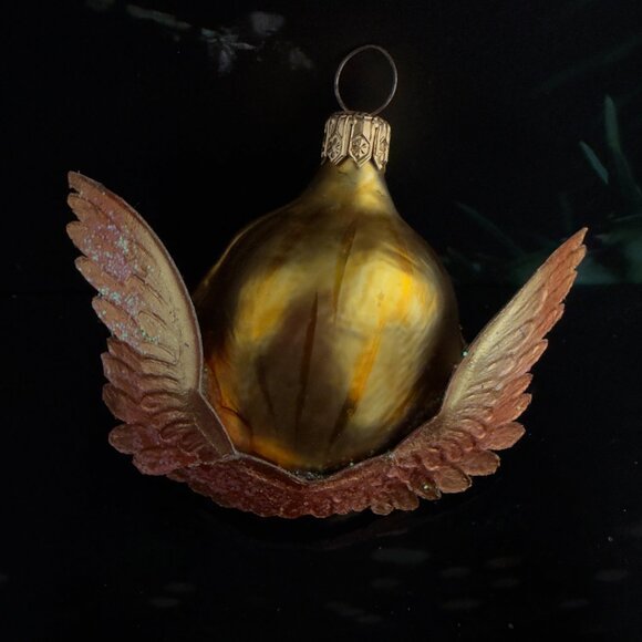 Christopher Radko Angel Head with Wings Glass Ornament Retired - Picture 4 of 7